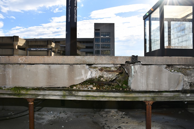 As part of Phase IV of the Platform Improvement Project, the station platform at New Carrollton Station will be reconstructed in summer 2022 to make the platforms safer and more accessible for customers. Pictured at New Carrollton Station, fall 2021.