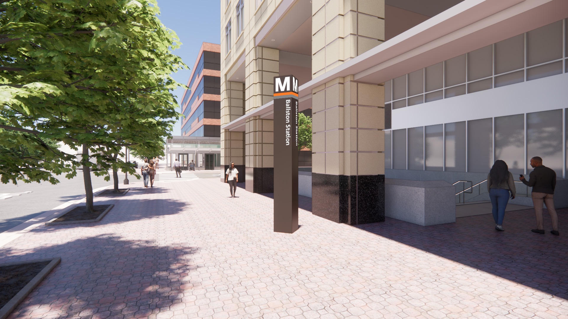 Ballston-MU Metrorail Station Proposed Second Entrance
