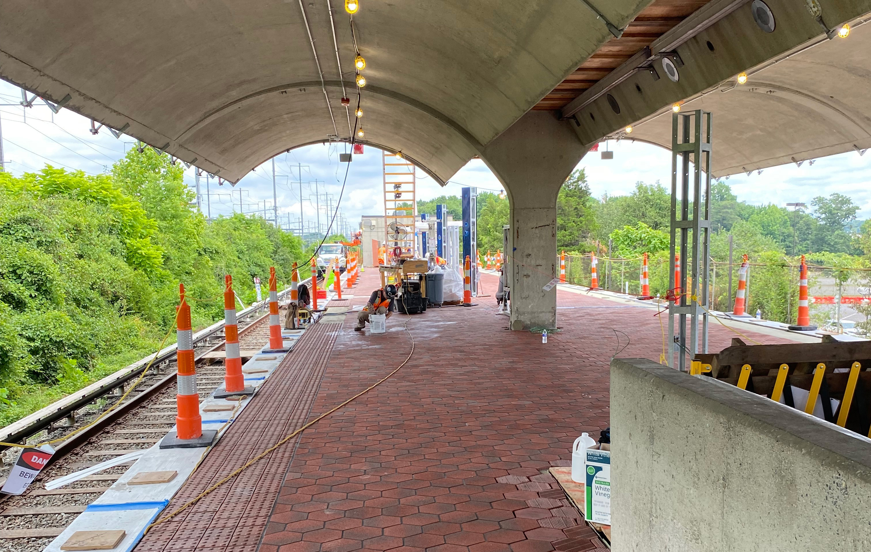 Slip-resistant tile installation at Landover
