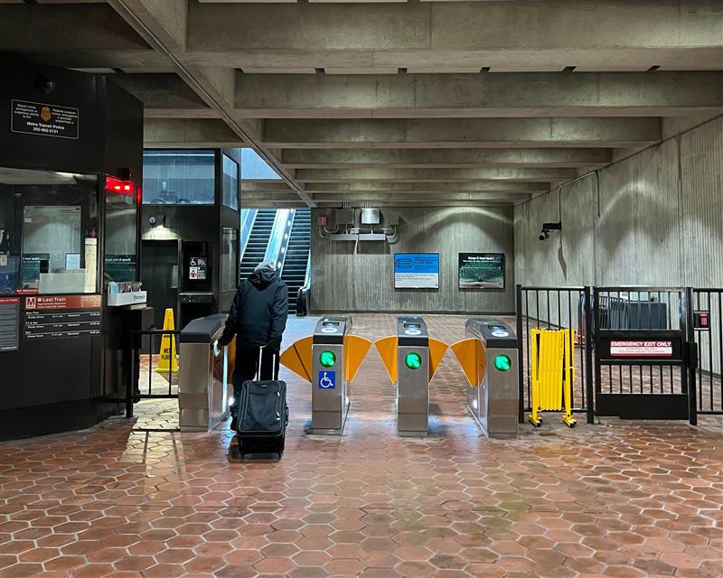 New Faregates Rockville Station January 2022