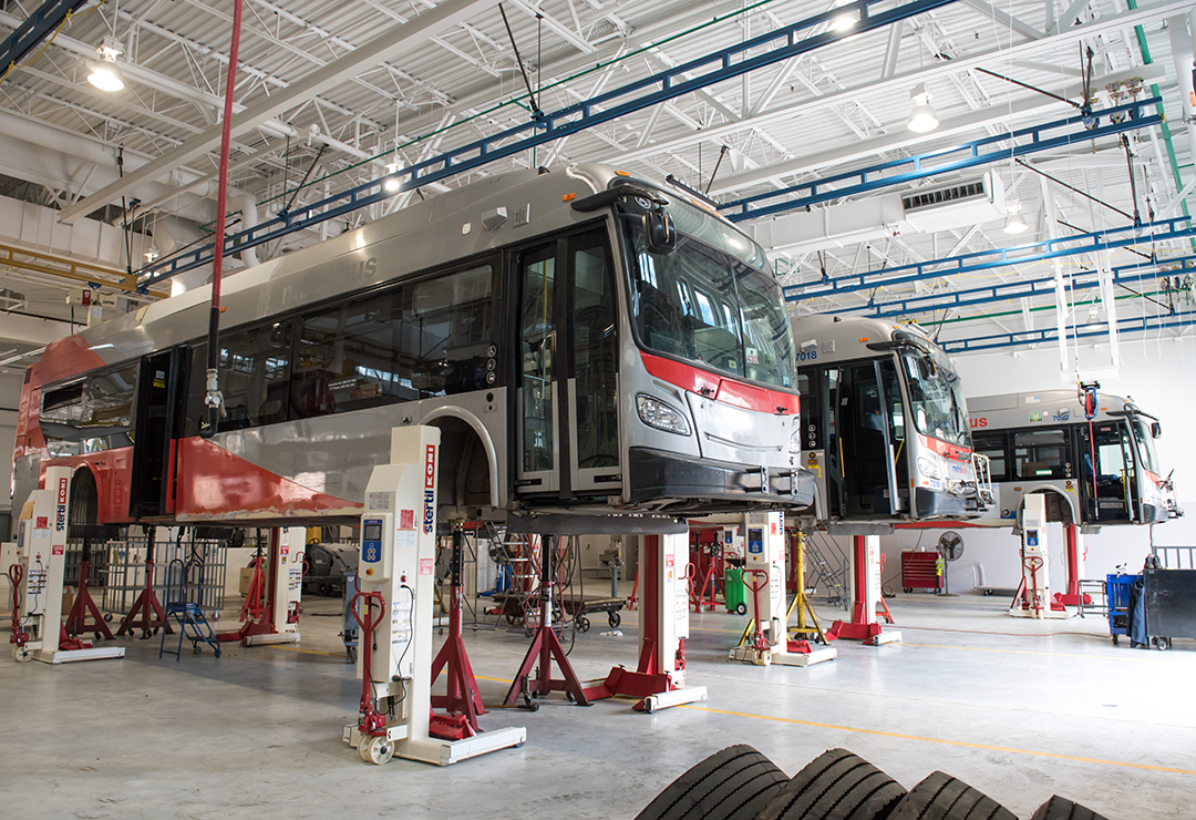 Buses at Andrews Federal Center Bus Division