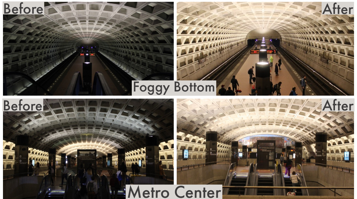 Lighting Upgrades Before After Foggy Bottom MTCR Lighting Upgrades Before After Foggy Bottom MTCR