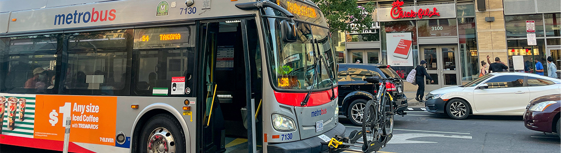 Metrobus with Bike on Rack