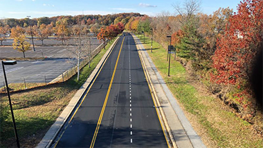Park and Ride entrance at Greenbelt Station