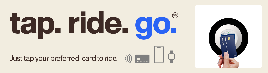Tap. Ride. Go.