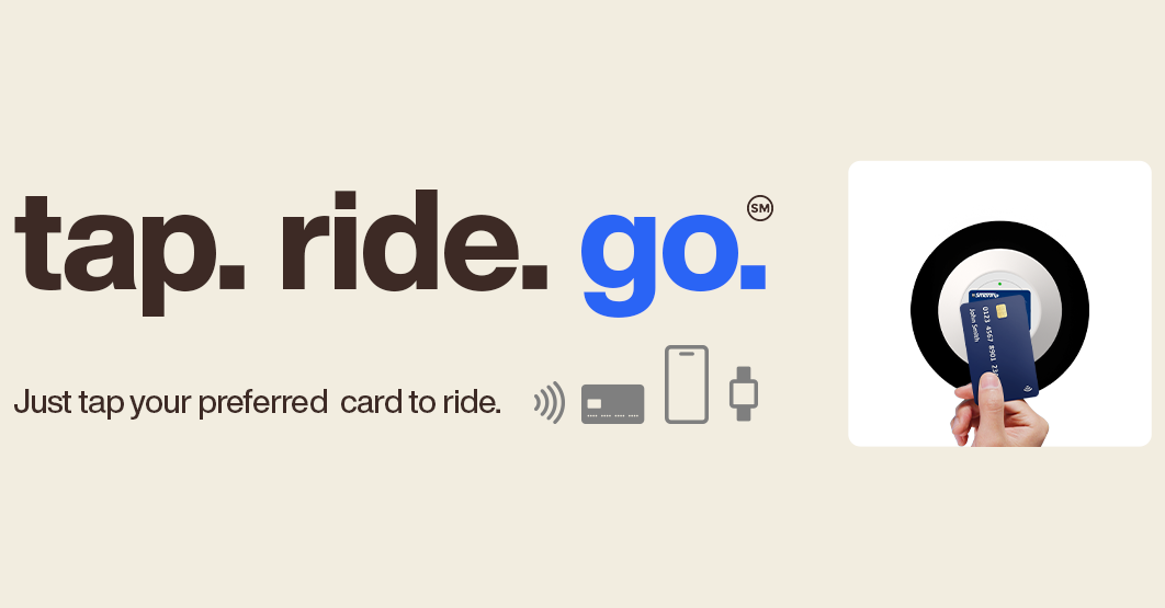 Tap. Ride. Go.